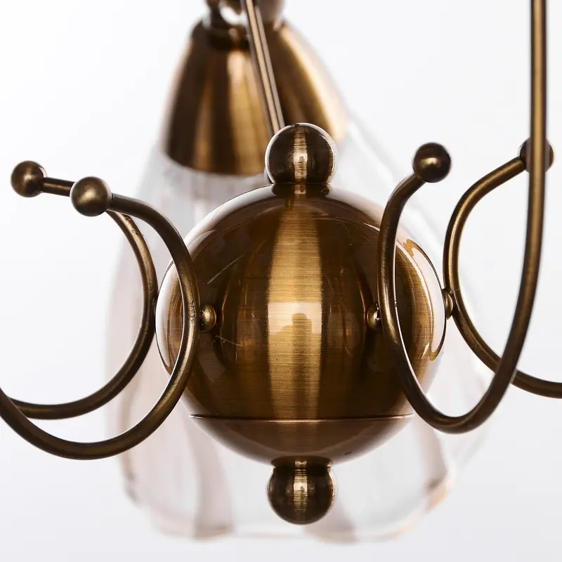 Люстра потолочная Brille классическая E14 40W BZ (LK-268C/5) - фото 3