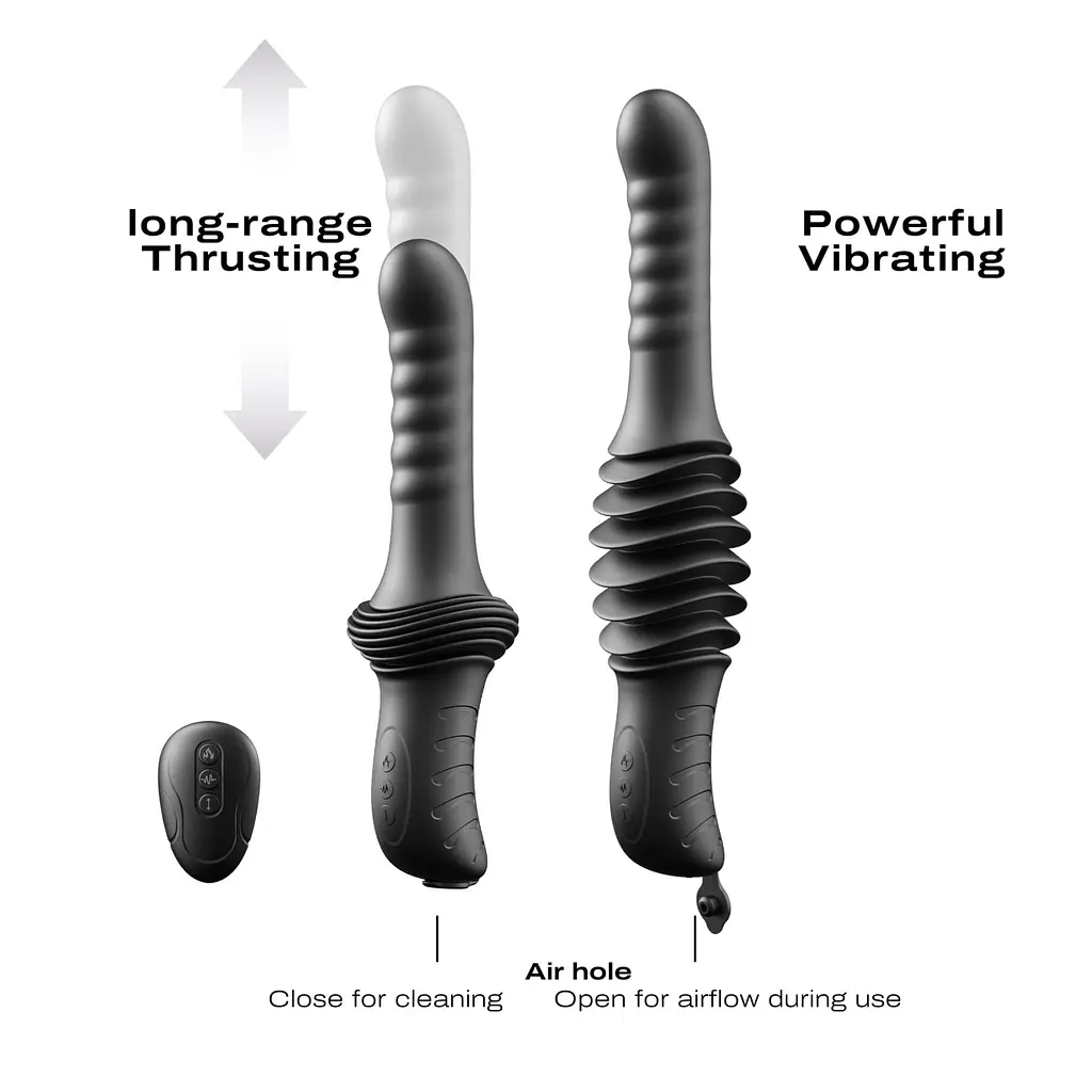 Пульсатор з вібрацією Dorcel Deep Orgasm, 2 незалежні мотори, підігрів до 41 °C, пульт ДК - фото 5