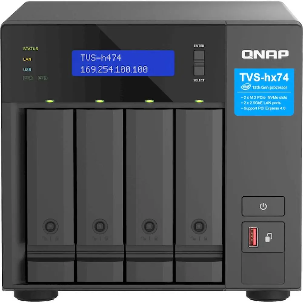 Сетевой накопитель Qnap TVS-H474-PT-8G - фото 3