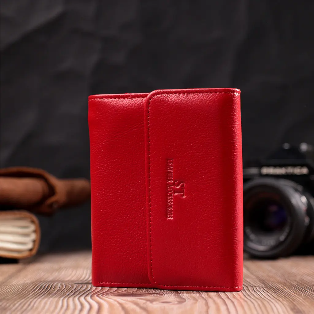 Жіночий шкіряний гаманець ST Leather 11.7х9.5х2 см acs0028402 - фото 7
