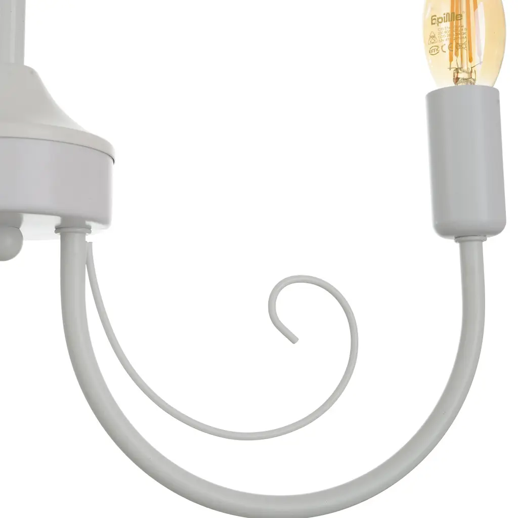 Люстра подвесная Brille свеча Е14 40W WH (BKL-726S/3) - фото 7