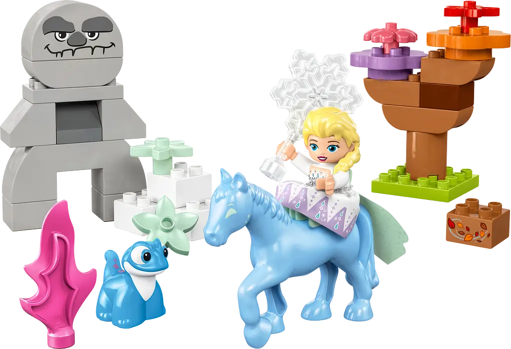 Конструктор LEGO DUPLO Disney Эльза и Бруни в Зачарованном лесу 31 деталей (10418) - фото 2