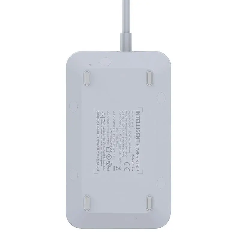Мережевий продовжувач-фільтр LDNIO SC3412 POWER (3 х розетки 3 х USB) чорний - фото 6