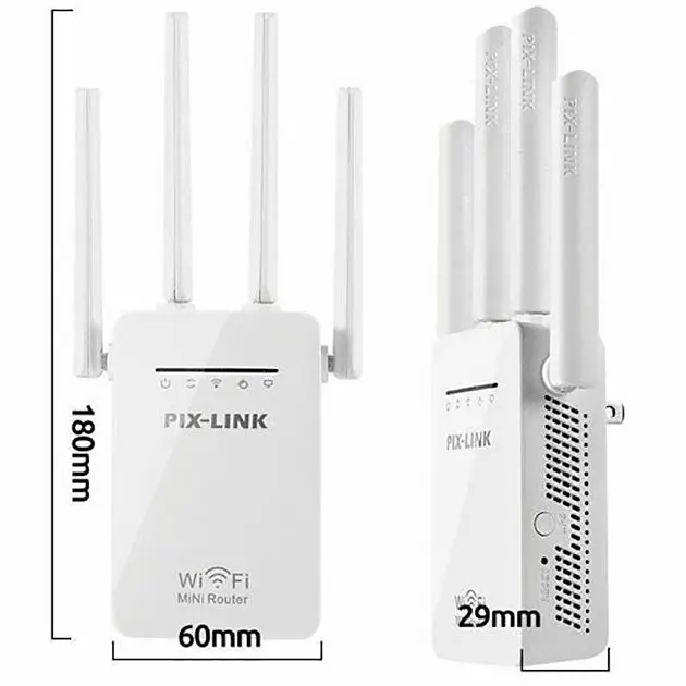 Wi-Fi роутер маршрутизатор 300 Мбіт/с Pix-link WR09 - фото 3