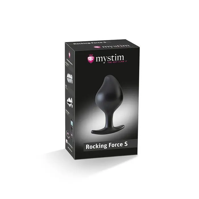 Mystim Rocking Force S - Силіконова анальна пробка для електростимулятора, 10х3,7 см - фото 6