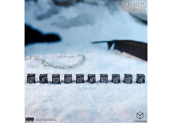 Набор кубиков Game of Thrones. Night's Watch 10xD6 Dice Set (10 шт.) (GOT/00190166/2025/5/B) - фото 3