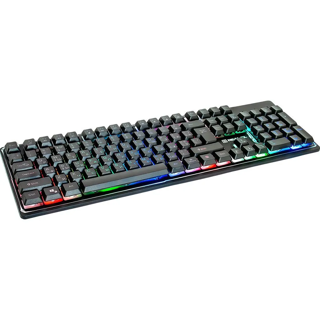 Клавіатура REAL-EL Comfort 7011 Backlit Black (EL123100043) [128771] - фото 3