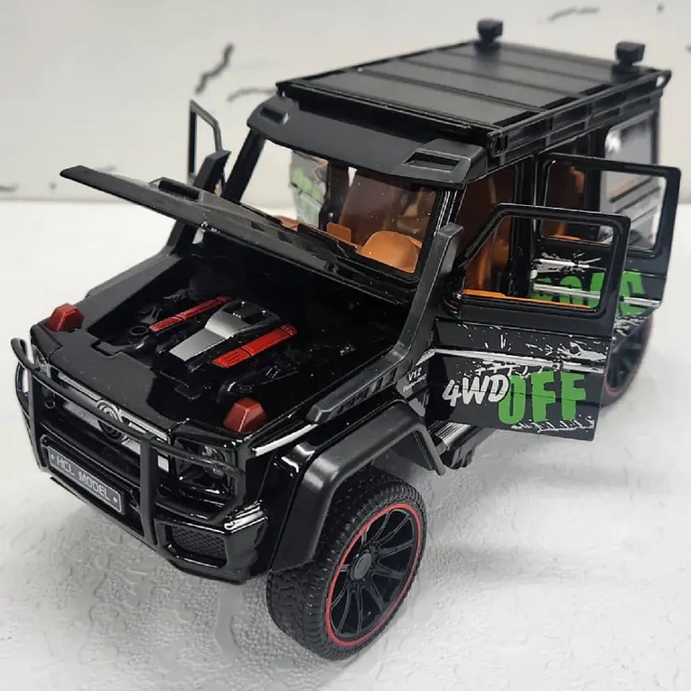 Колекційна металева модель автомобіля АвтоЕксперт Gelandewagen Off road V12 Turbo-4wd з інерцією, світлом та звуком 1:22 - фото 6