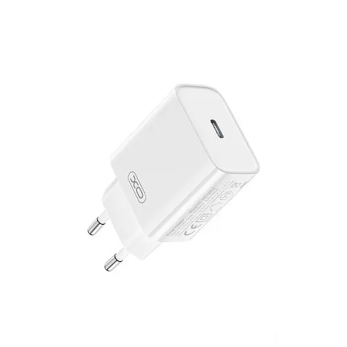 Мережевий зарядний пристрій XO CE15 (EU) PD20W USB-C fast charging charger Білий - фото 5