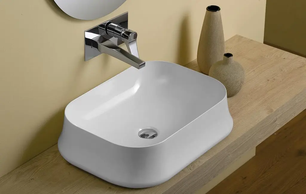Умивальник Simas Sharp 60x42 см Glossy white Білий SH08 - фото 2
