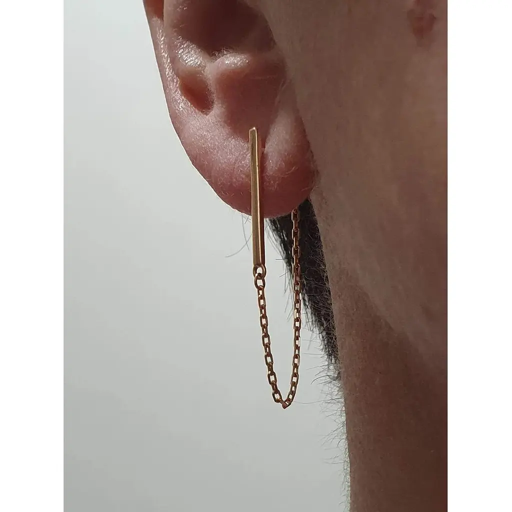 Золоті сережки-підвіски Платон 3в1. 1С301/00Б - фото 2