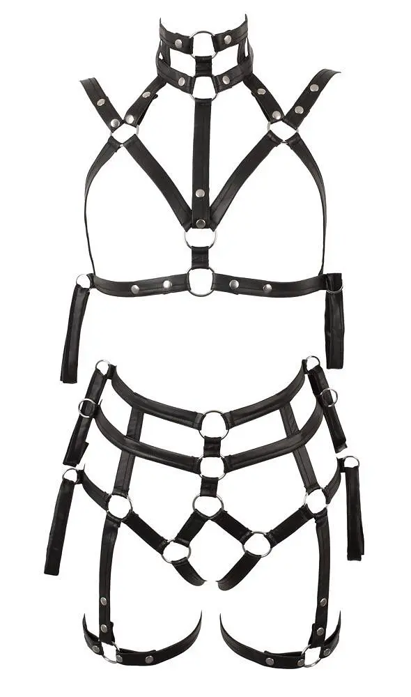 Бондажный набор Bad Kitty Naughty Toys Bondage Set L/XL черный - фото 6