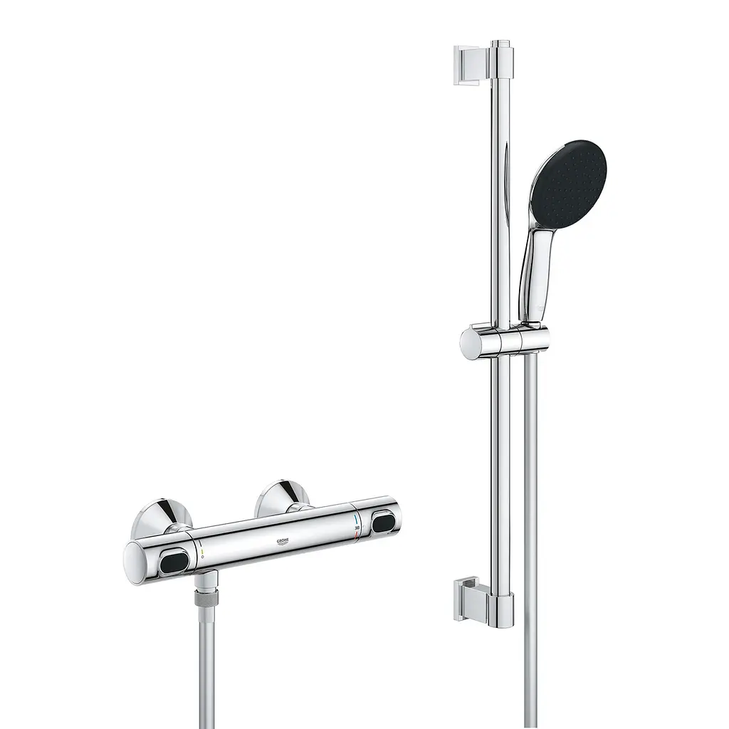 Комплект змішувачів для душу з термостатом Grohe QuickFix UA202503TS, Хром - фото 5