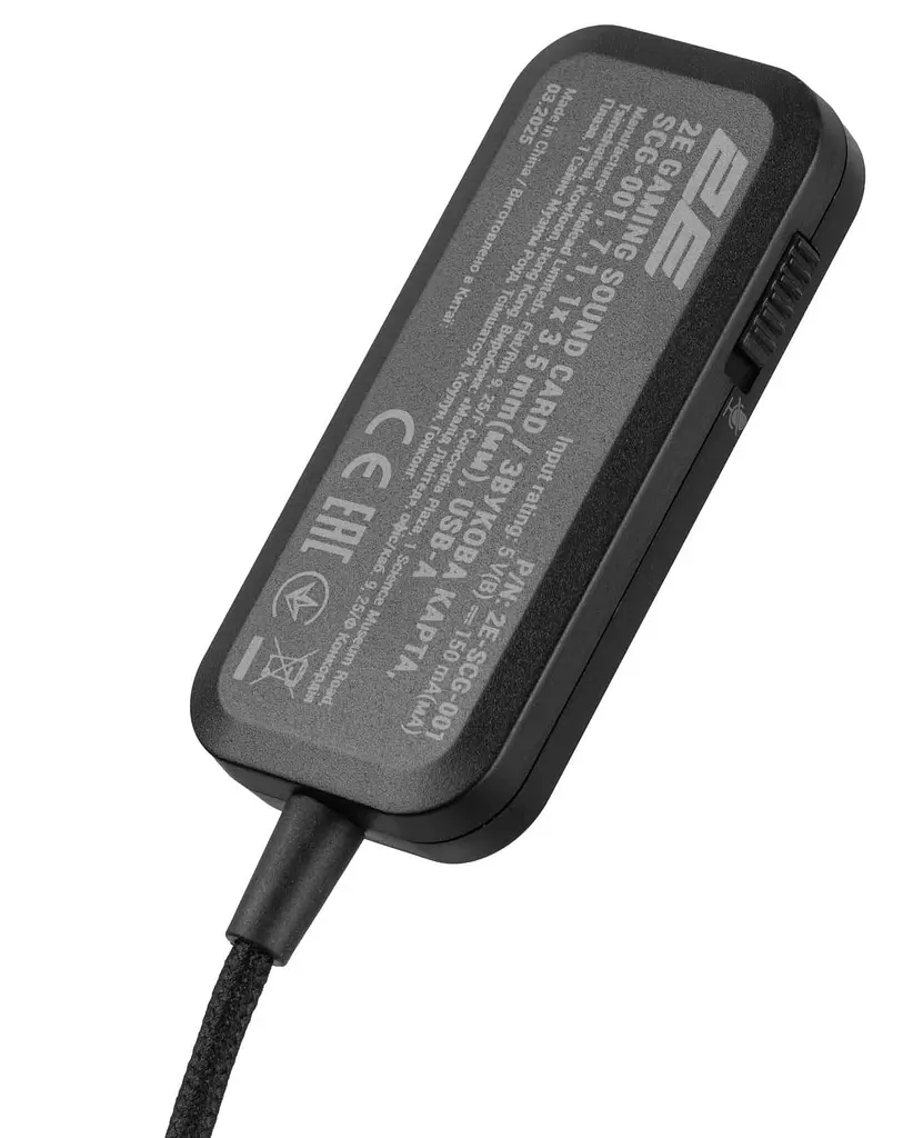 Зовнішня звукова карта 2E GAMING SCG-001 7.1 USB-A - фото 4