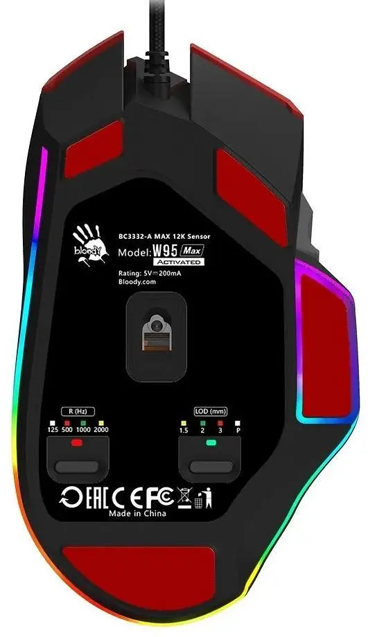Мышь Bloody A4Tech W95 Max USB Sports Red (W95 Max (Sports Red)) - фото 8