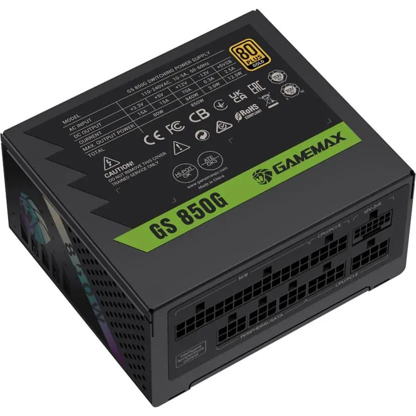 Блок питания GameMax GS 850G V25 850W SFX 80+ Gold (GS 850G V25) - фото 2