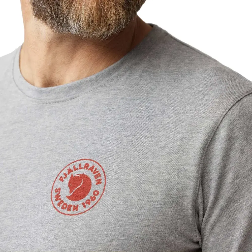 Футболка Fjallraven 1960 Logo T-shirt S Grey Melange - фото 6