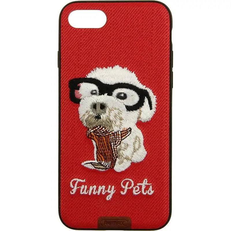 Чохол-накладка Remax Funny Pets Series Case Apple iPhone 7 Red - фото 4