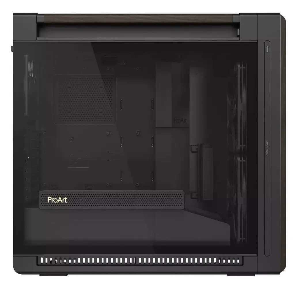 Корпус для ПК ASUS ProArt PA602 Walnut Wood Tempered Glass Modern Black (90DC00J0-B09030) - фото 2