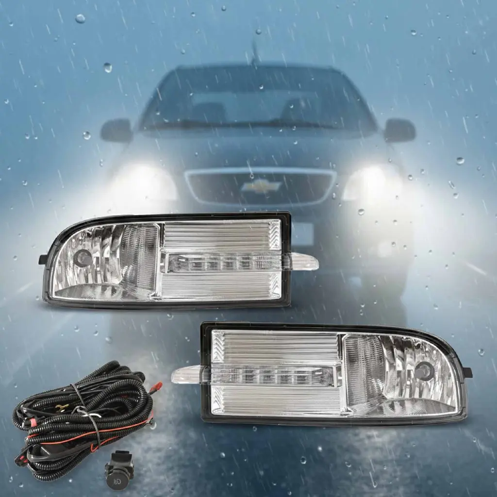 Протитуманні фари Chevrolet Aveo III 2006-2012 51W LED-2W / FOG DRL з електропроводкою (CV304-LED) - фото 4