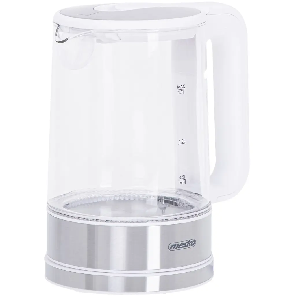 Електрочайник Mesko MS 1301 white 1850-2200Вт/1.7л/скло/встановлення температури (MS1301W) - фото 6