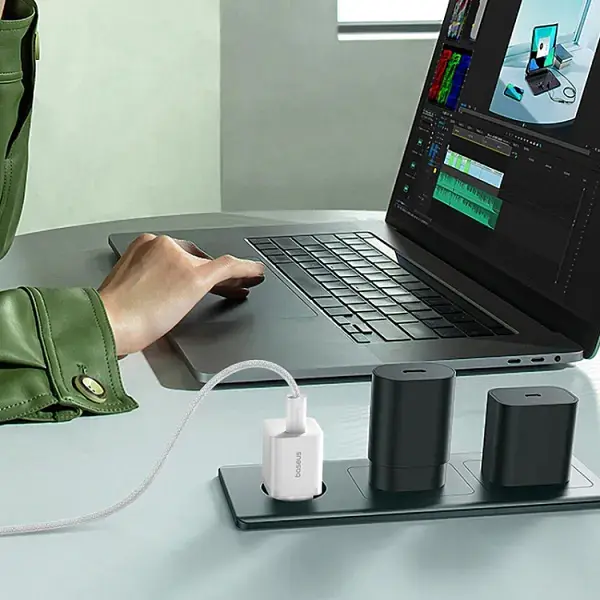 Мережевий зарядний пристрій Baseus GaN5 Mini Fast Charger USB-C 25W White (P10110909213-00) [139987] - фото 8