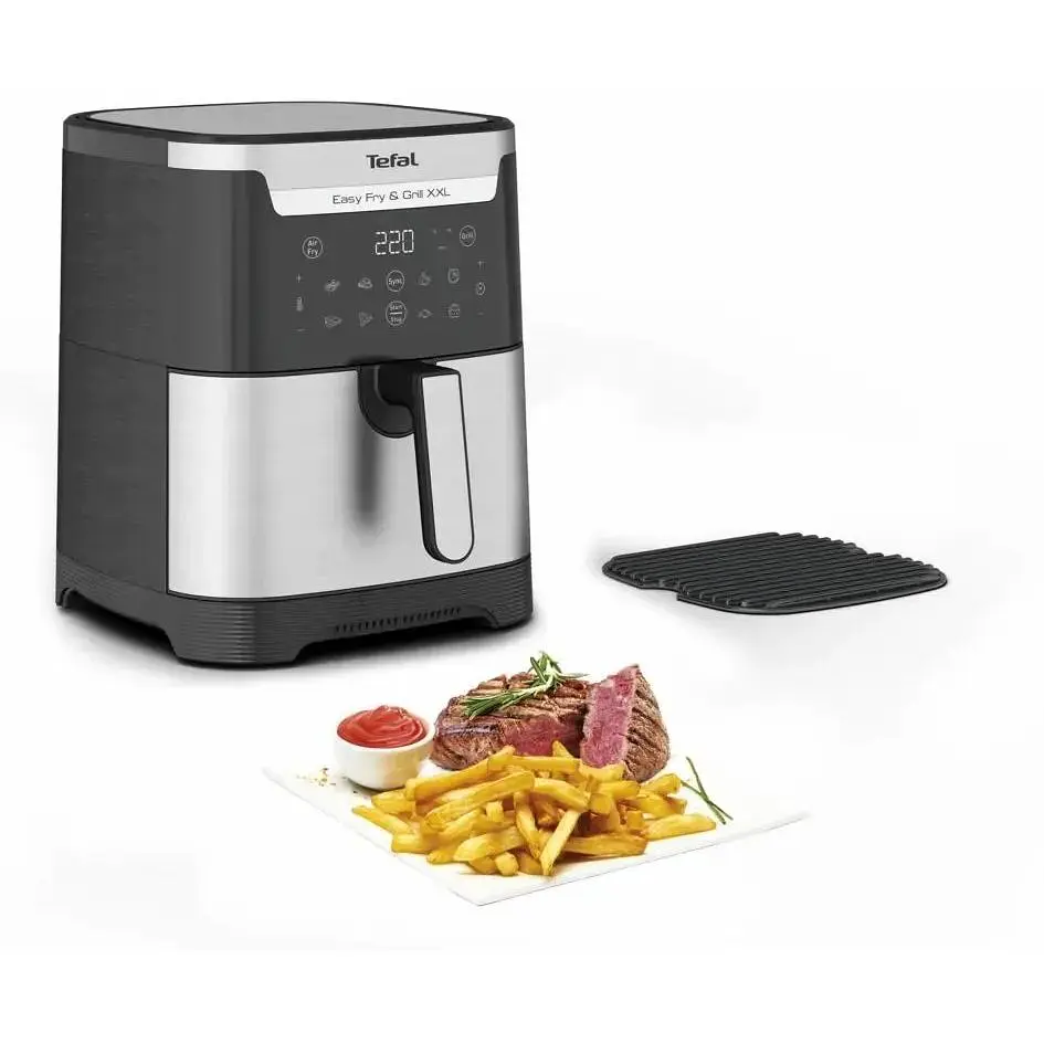 Мультипіч Tefal EasyFry&Grill XXL 1830 Вт чорно-сіра (EY801D15) - фото 3