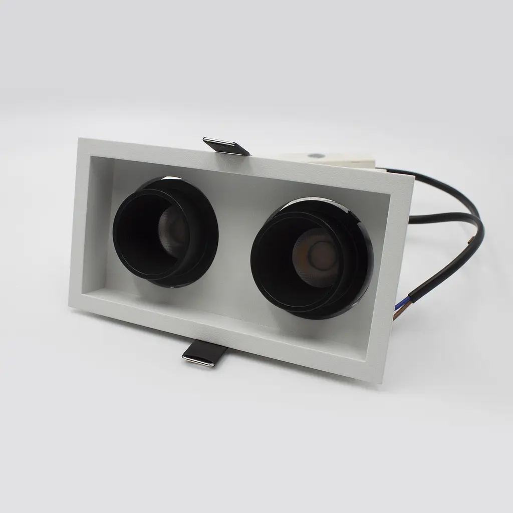 Вбудований світильник Skarlat RSL74092-2 2x10W WH+BK 3000K - фото 3