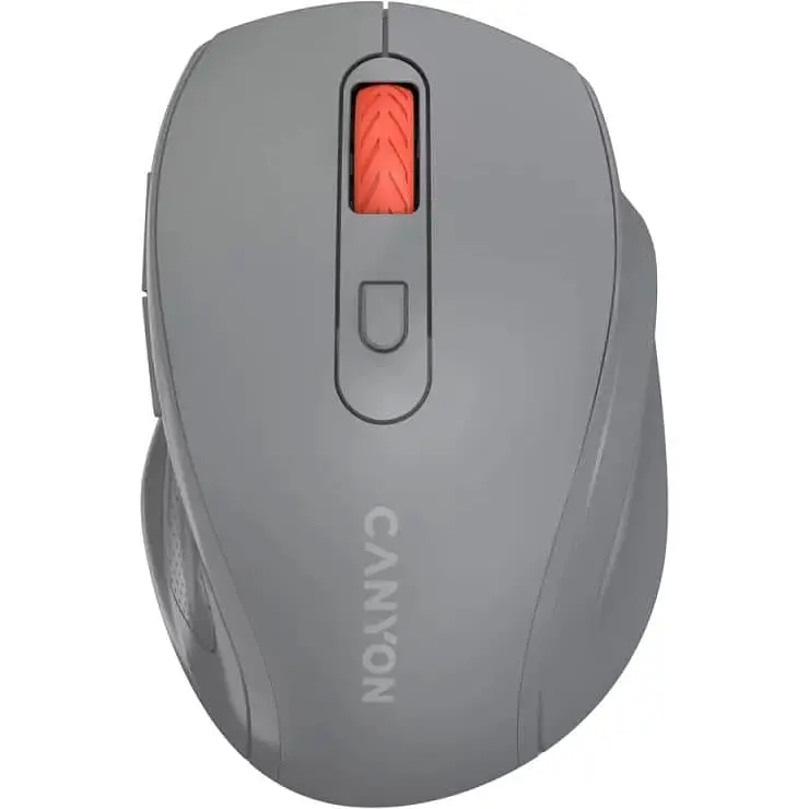 Мышь Canyon OnClick 20 Ergonomic Silent Wireless Dark Gray (CNE-CMSW20DG)