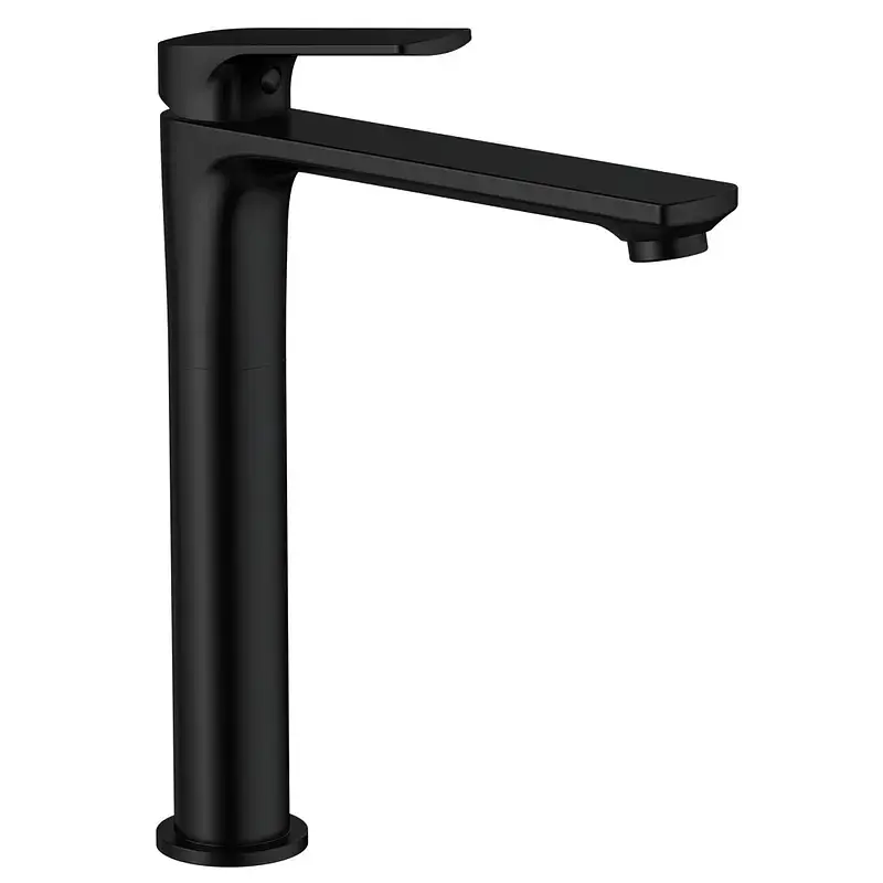 Змішувач для умивальника Mixxus Premium Mone 001 Nut High Black MI6775 Чорний матовий