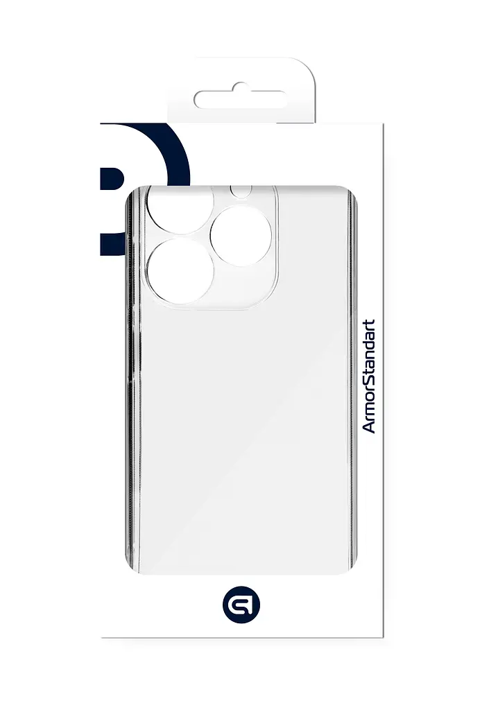 Прозрачный чехол для TECNO Spark Go 2024 (BG6)/20C (BG7n) с защитой камеры, тонкий, силиконовый, бесцветный, ударостойкий, противоударный бампер c закрытой камерой, ArmorStandart (ARM73591) - фото 3
