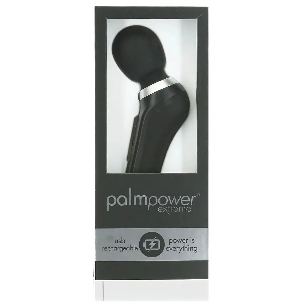 Потужний вібромасажер PalmPower EXTREME Black водонепроникний з плавним регулюванням - фото 6