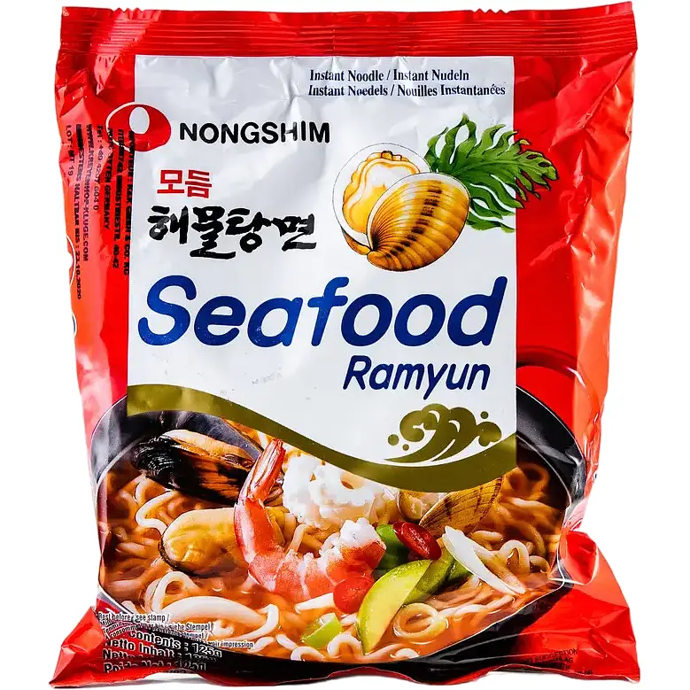 Лапша быстрого приготовления Nongshim Seafood Ramyun с морепродуктами 125 г - фото 2