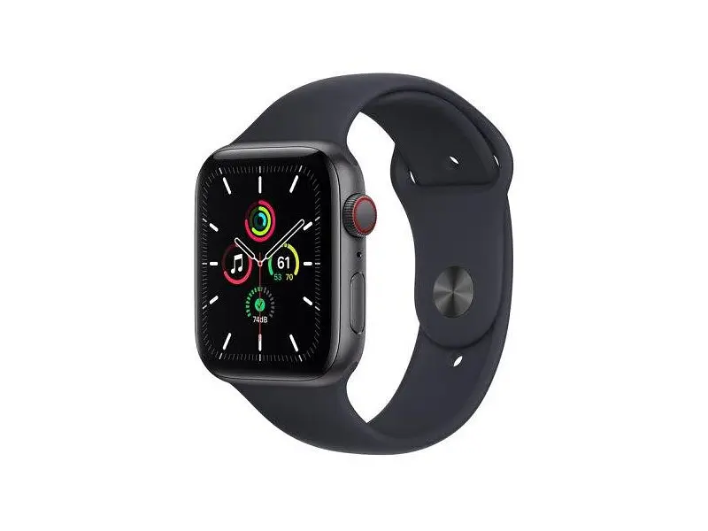 Смарт-годинник Apple Watch SE GPS + Cellular 44mm S. Gray Aluminum Case w. Midnight Sport Band (MKRR3)