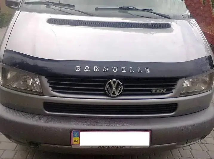 Дефлектор капоту мухобійка Volkswagen T4 1998-2003 Caravelle Multivan (Vip Tuning) VW08 - фото 3