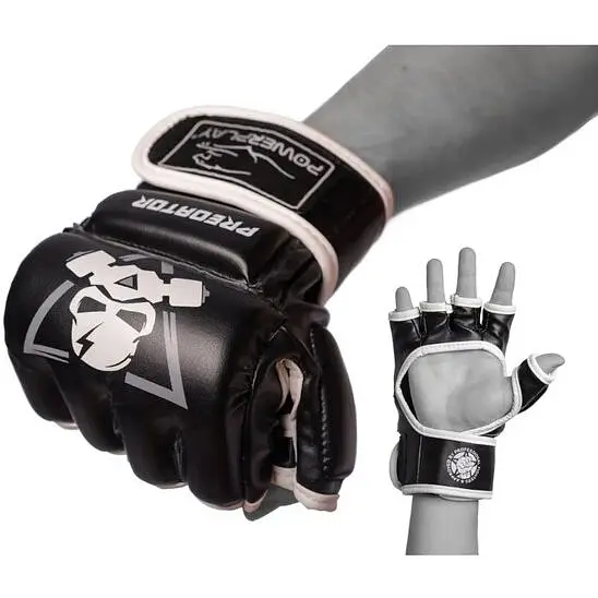 Перчатки для MMA PowerPlay 3056 Black/White - XL - фото 5
