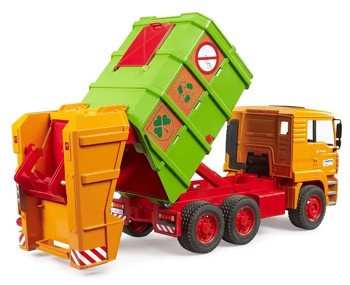 Набір іграшковий Сміттєвоз MAN TGA Bruder 1056 Різнокольоровий shop (4001702010560) - фото 2