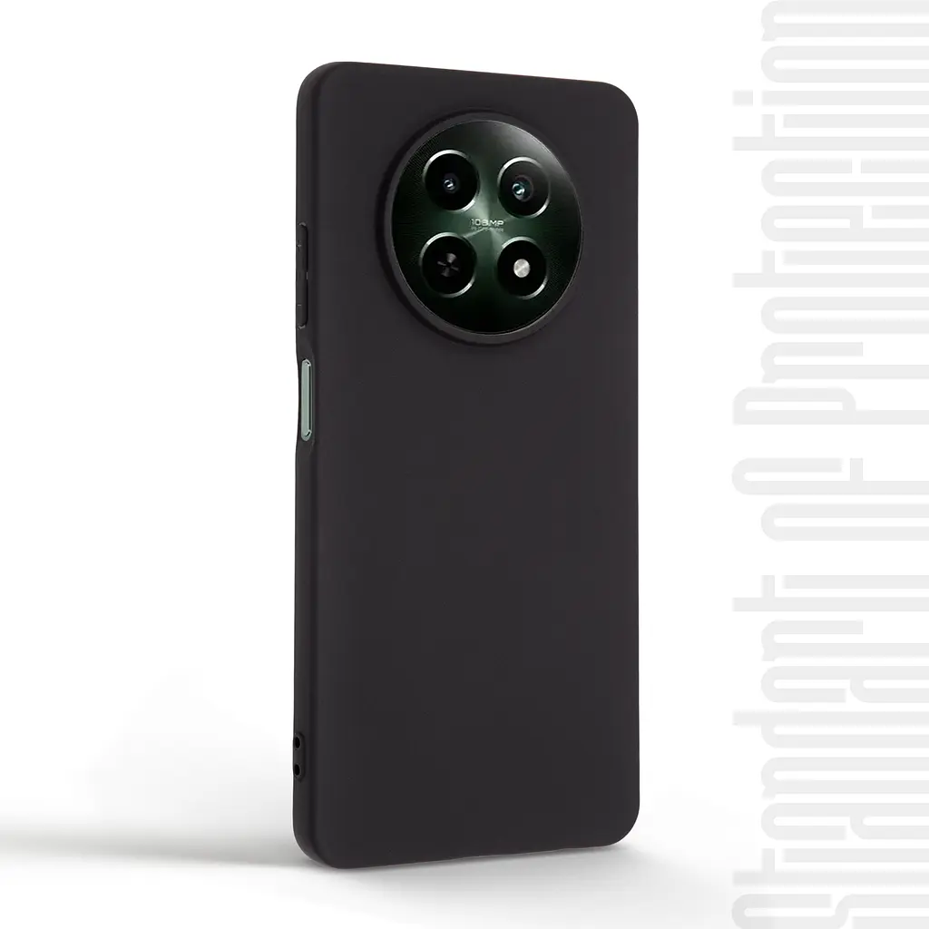 Чехол-накладка для смартфона Realme C65 5G/12 5G/Narzo 70x 5G/13 5G противоударный, силиконовый, термополиуретановый (ТПУ), с защитой камеры и корпуса, черный, защита всего корпуса, ArmorStandart (ARM77853) - фото 2