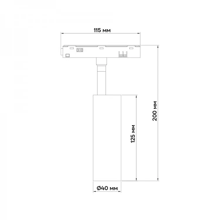 Светодиодный магнитный трековый светильник Ardero MGN303, 7 Вт 4000К черный (80372) - фото 2