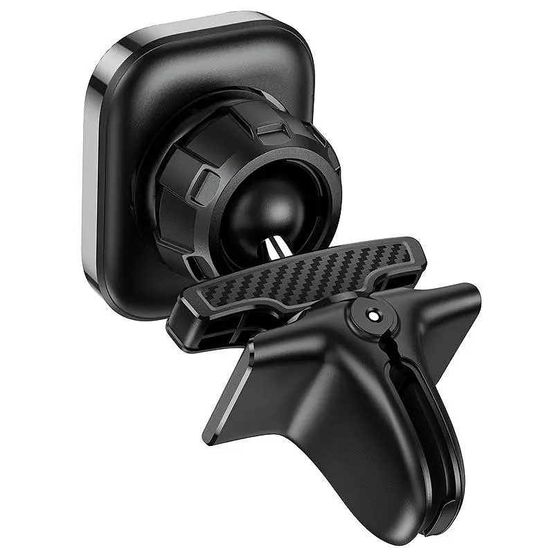 Холдер Hoco S49 Fuerte series air outlet magnetic car holder Чорний - фото 2
