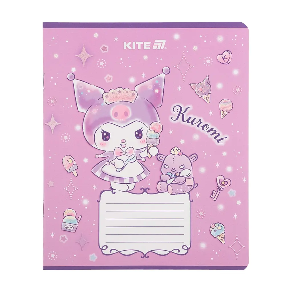 Зошит Kite Kuromi, 12 аркушів, клітинка (HK25-232-3), в асортименті - фото 9