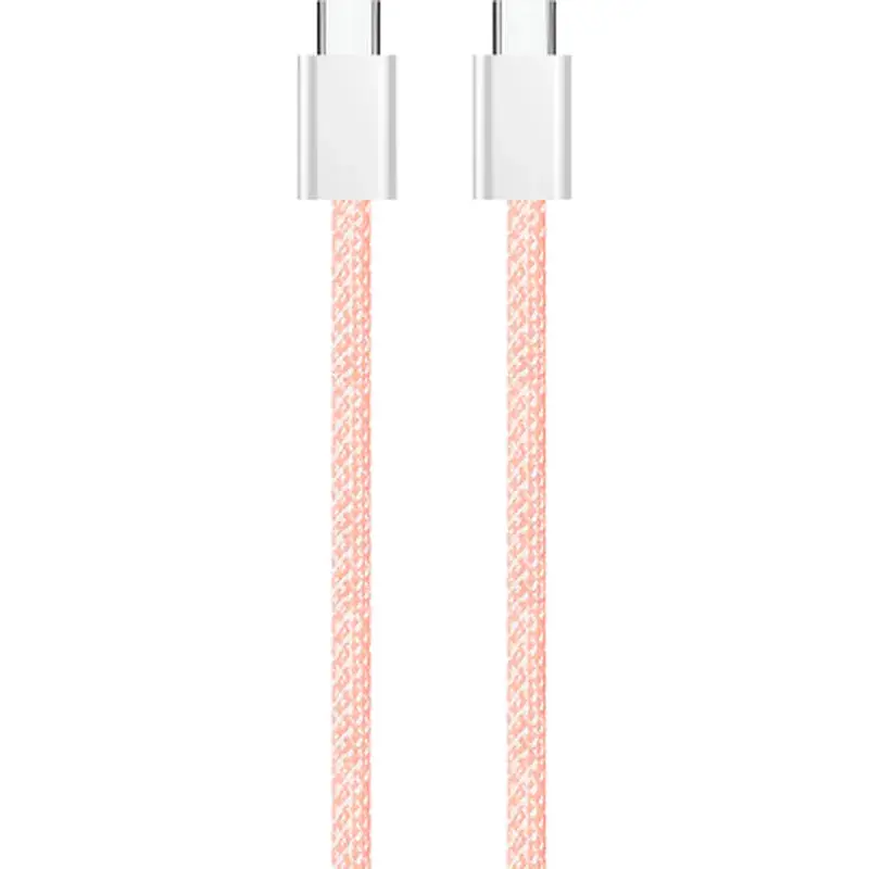 Дата кабель USB-C to USB-C 1.0m 60W 3.0А pink ColorWay (CW-CBPDCC061-P) - фото 5