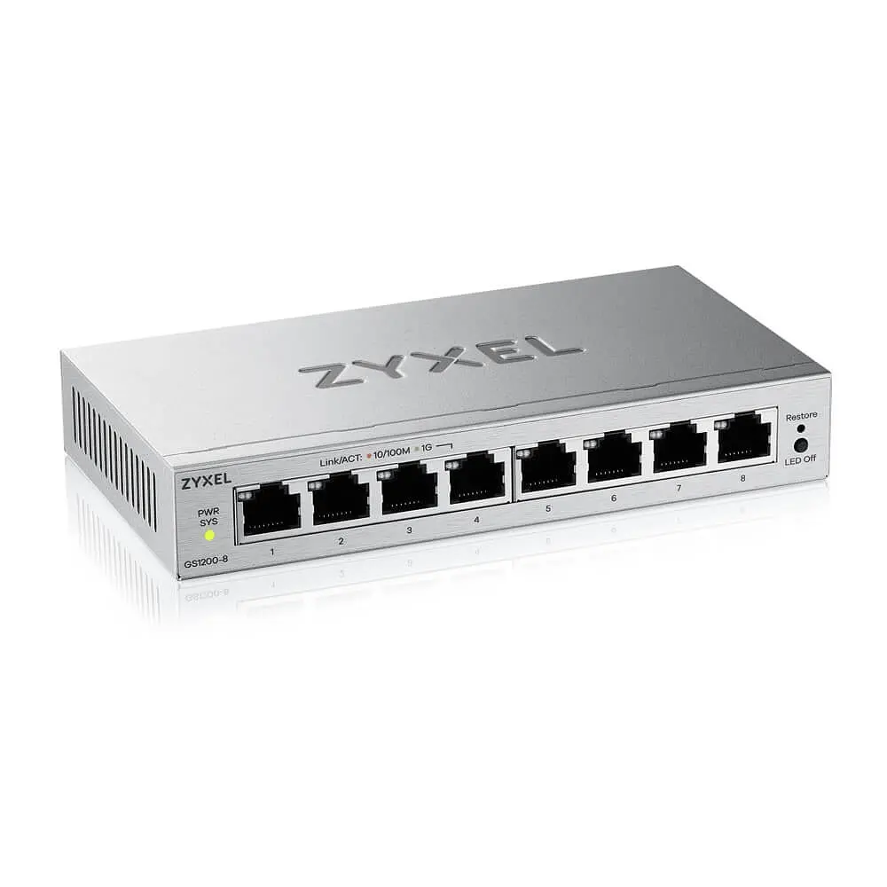 Комутатор Zyxel GS1200-8 v3 (GS1200-8V3-EU0101F) - фото 3