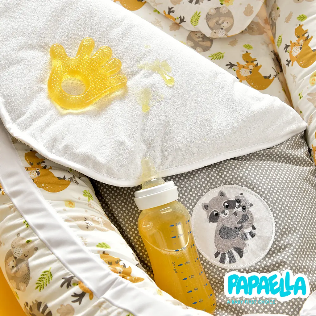 Кокон-позиціонер для новонароджених Papaella Обіймашки 88 x 60 x 12 см сірий (8-31558) - фото 5