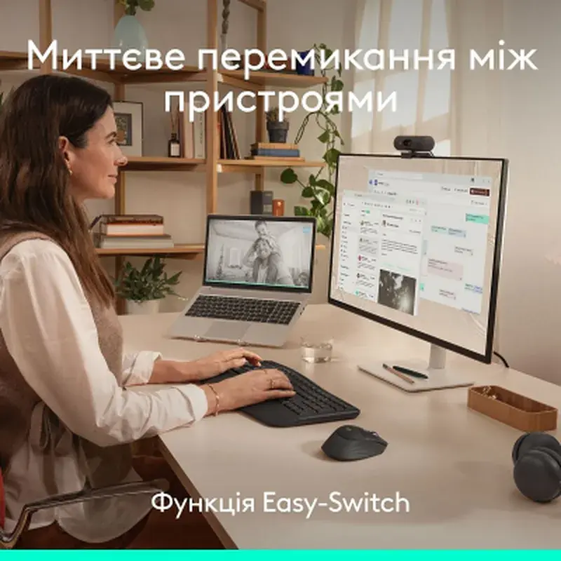 Мишка Logitech Signature Comfort Plus M850L Wireless/USB-C for Business Graphite (910-007704) - фото 7