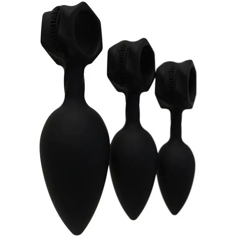 Набор анальных пробок Bathmate Anal Training Plugs диаметр 2.5 см 3.1 см 3.8 см - фото 6