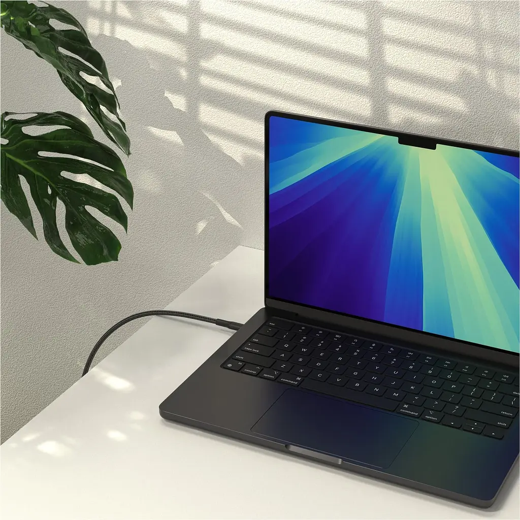 Кабель Belkin Boost Up Charge Pro Braided USB-C to USB-C 240W 1m Black (CAB025HQ1MBK) [158886] - фото 3