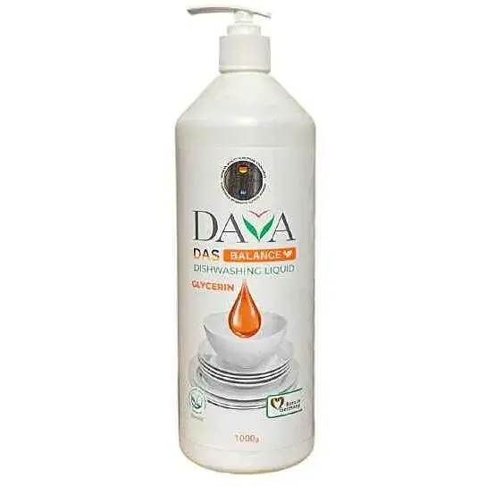 Засіб для миття посуду DAVA BALANCE 1л Екологічний з гліцерином