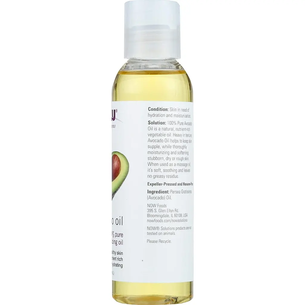 Масло для тела NOW Solutions Avocado Oil, 118 мл - фото 3