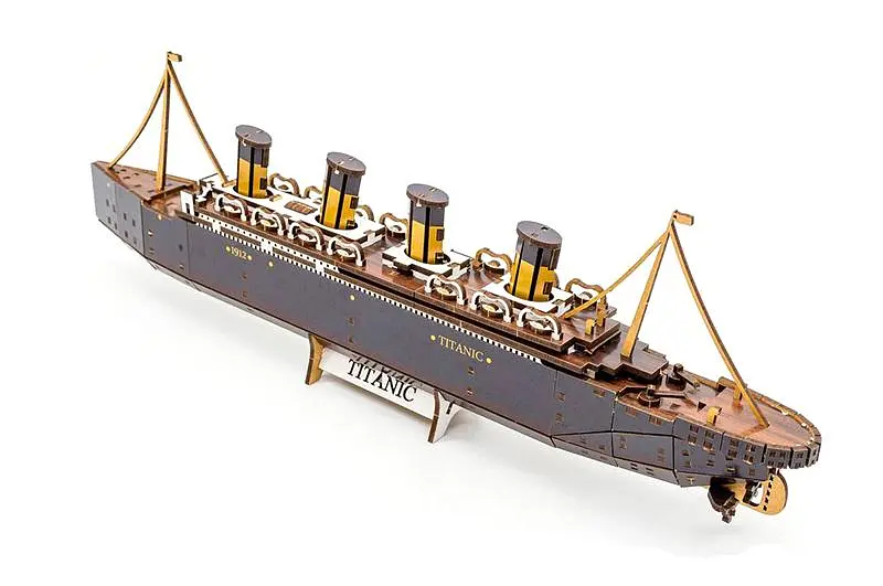 Конструктор Puz-00938 / Арт-26912 "Титанік"дерев'яний, 269 дет.,р.45x5x12.5 см PuzzleOK - фото 3